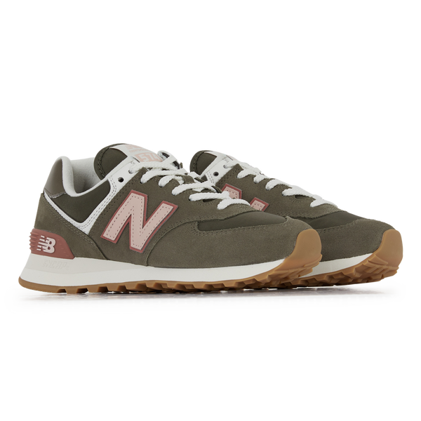 al límite biología admirar NEW BALANCE 574 KAKI CAQUI/ROSA - SNEAKERS MUJER | Courir.es