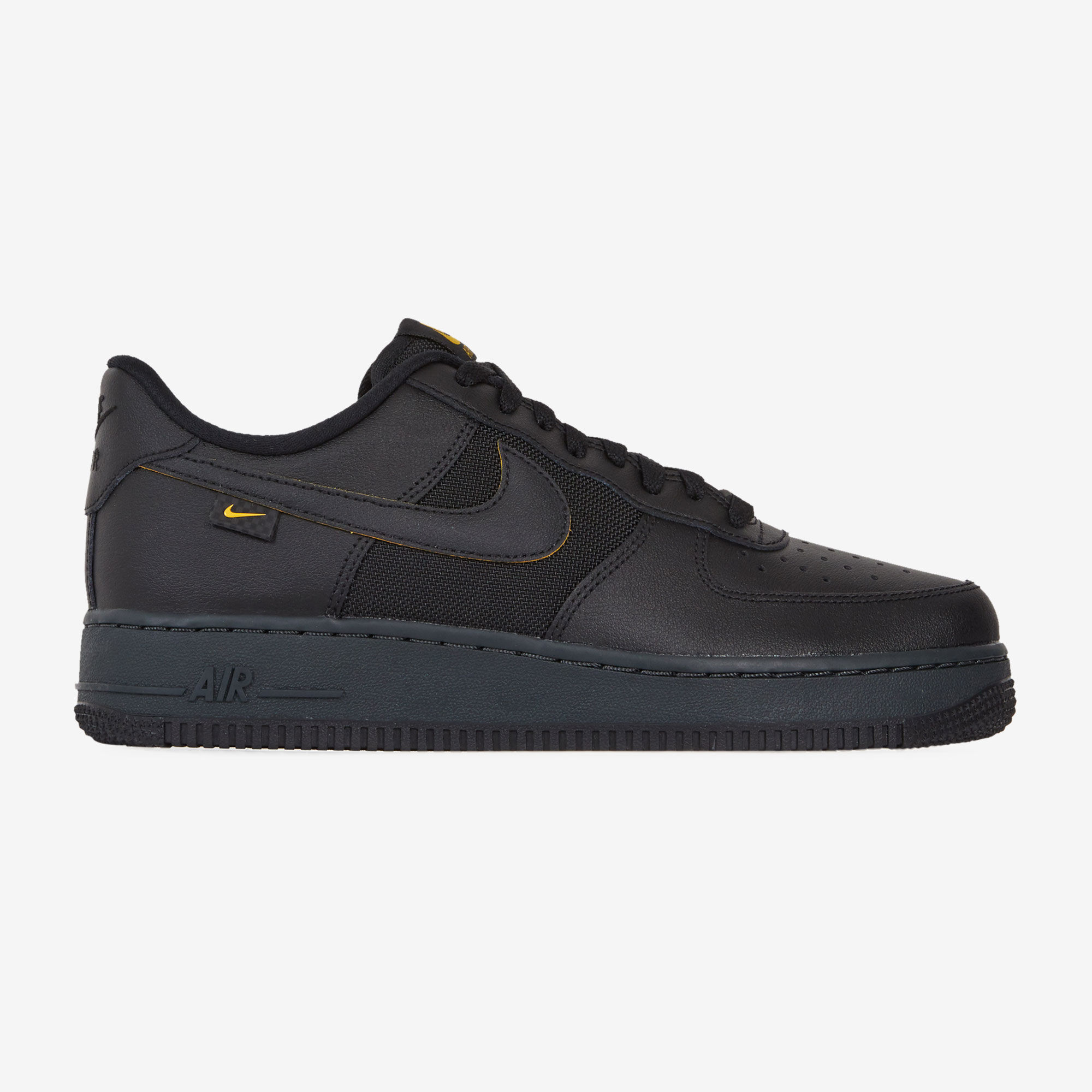 NIKE AIR FORCE 1 LOW NEGRO AMARILLO CORDONES HOMBRE Courir.es