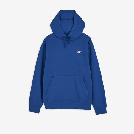 NIKE HOODIE CLUB SMALL LOGO BLEU/BLANC HOMBRE