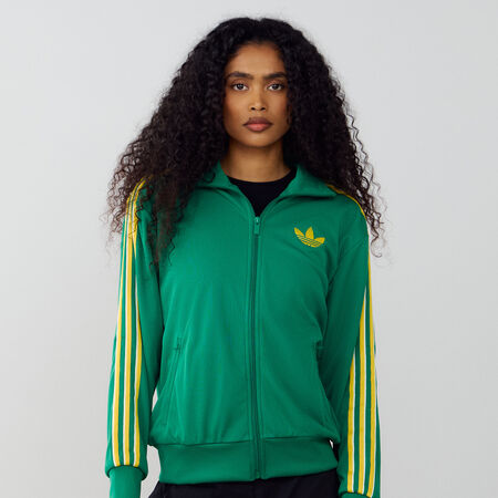 ADIDAS ORIGINALS JACKET FZ FIREBIRD LOOSE VERDE/AMARILLO MUJER