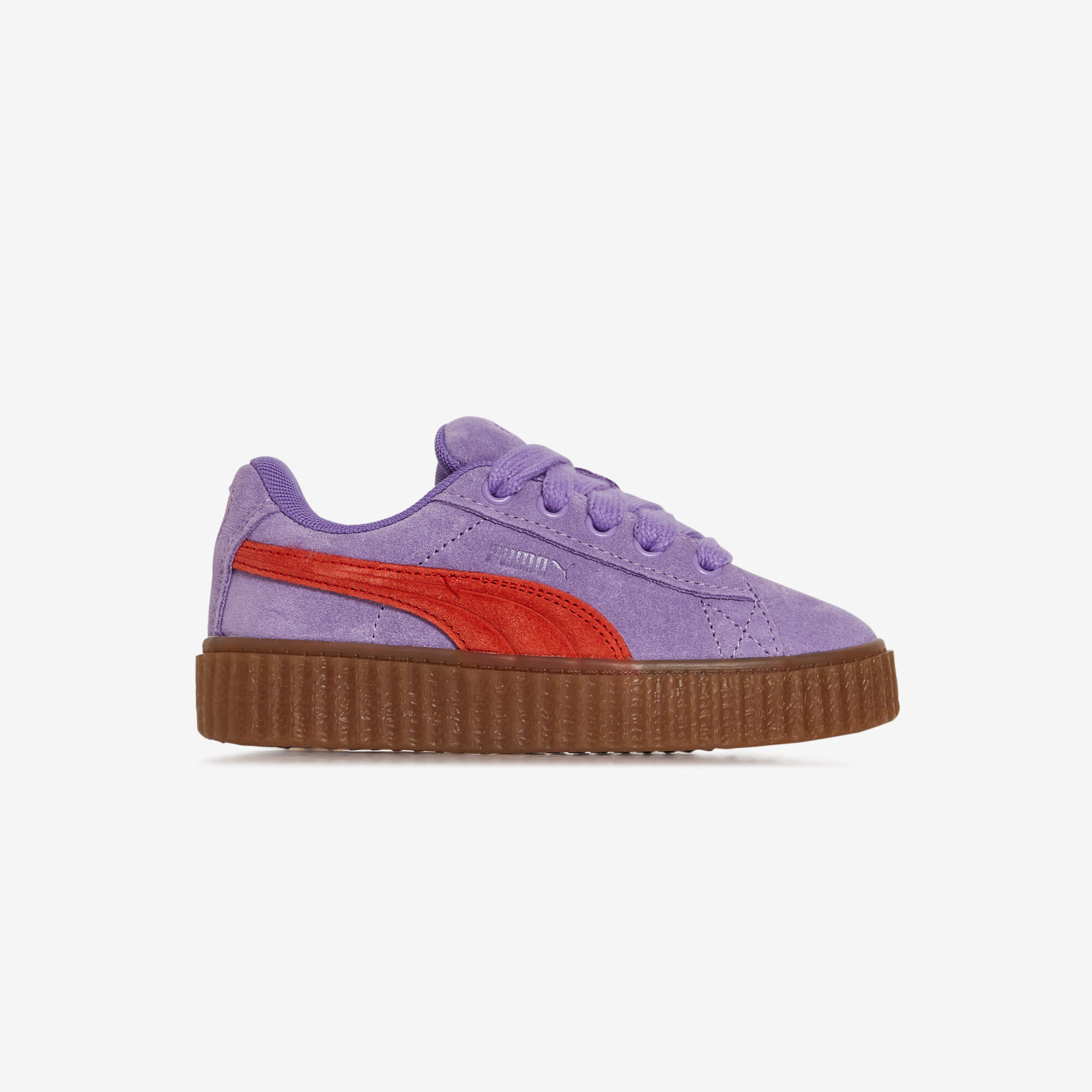 Zapatos puma top morados niños
