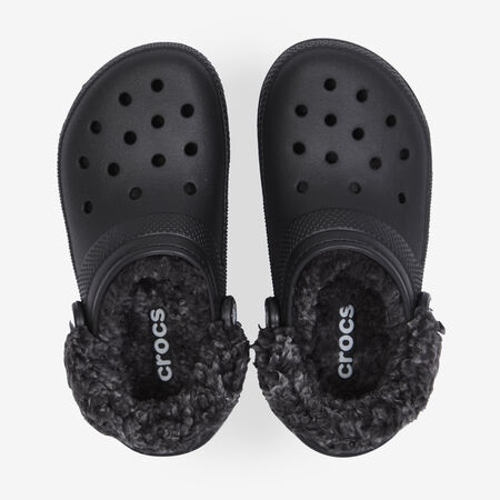 FLEECE LINED CLOG : NEGRO