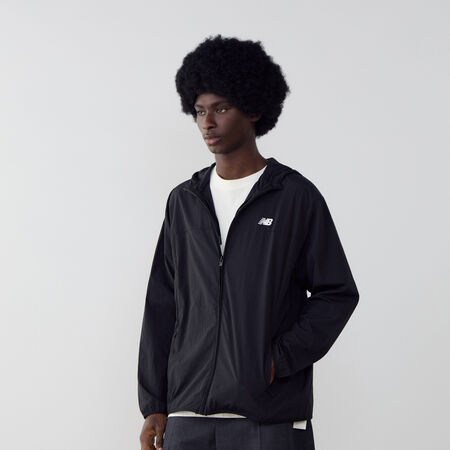 NEW BALANCE JACKET WINDRUNNER WOVEN NEGRO/BLANCO HOMBRE