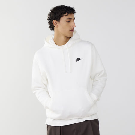 NIKE HOODIE CLUB SMALL LOGO BLANC HOMBRE
