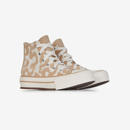 CONVERSE chuck taylor all star CHUCK TAYLOR ALL STAR EVA LIFT HI BEIGE/BLANCO INFANTIL