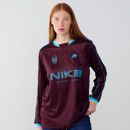 NIKE JERSEY LS BURDEOS MUJER