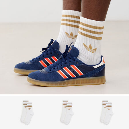 ADIDAS ORIGINALS CHAUSSETTES X3 CREW 3 STRIPES BLANCO/MARRÓN MIXTO