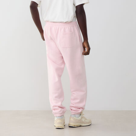 NEW BALANCE PANT JOGGER SMALL LOGO ROSA/BLANCO HOMBRE