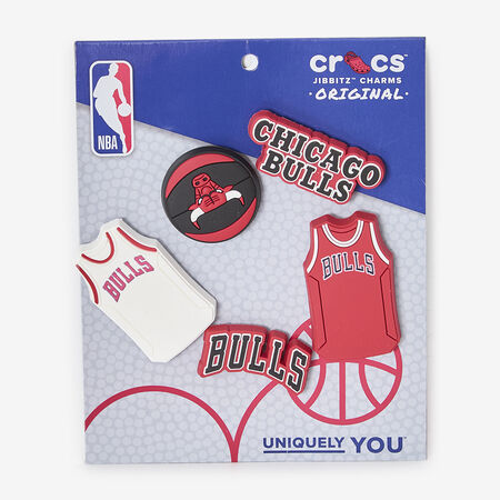JIBBITZ NBA BULLS 5PC : BLANCO/ROJO