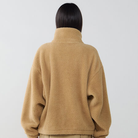 ADIDAS ORIGINALS JACKET FZ SHERPA MARR&Oacute;N MUJER