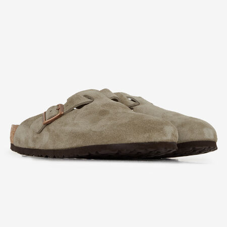 BIRKENSTOCK boston BOSTON SUEDE TAUPE GRIS TOPO HOMBRE