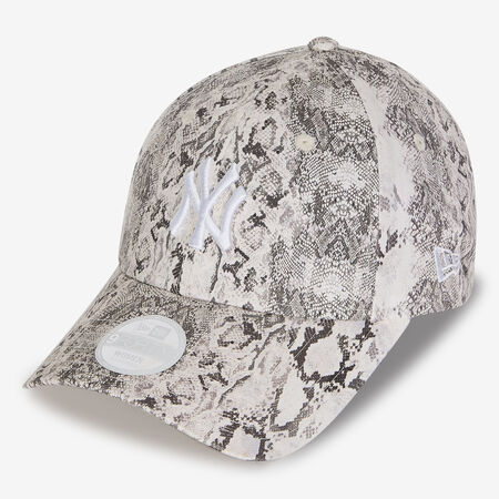 NEW ERA 9FORTY WOMEN NY SNAKE AOP GRIS MUJER