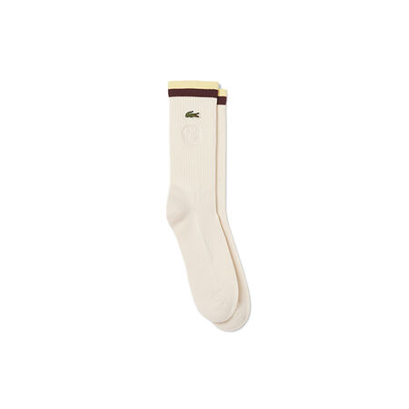 LACOSTE CHAUSSETTES CREW X MCR BEIGE MIXTO