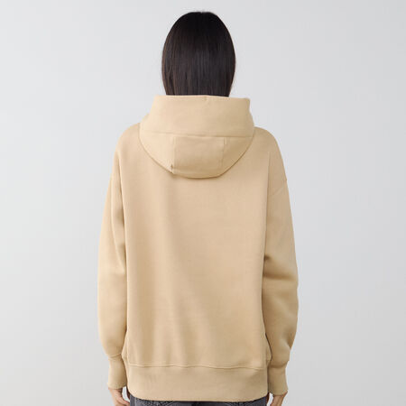 NIKE HOODIE PHOENIX LONG OVERSIZED BEIGE MUJER