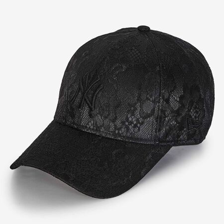 NEW ERA 9FORTY WOMEN NY LACE NEGRO MUJER