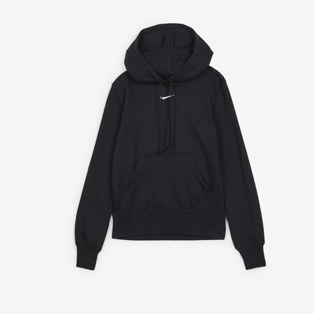 NIKE HOODIE CLUB CENTERED LOGO NEGRO/BLANCO MUJER
