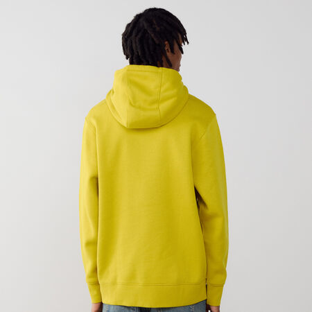 NIKE HOODIE CLUB SMALL LOGO AMARILLO/BLANCO HOMBRE