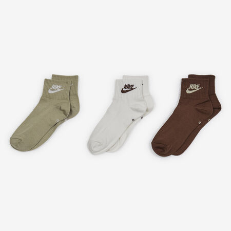 NIKE CHAUSSETTES X3 QUARTER COLORED NSW LOGO CRUDO/BEIGE HOMBRE
