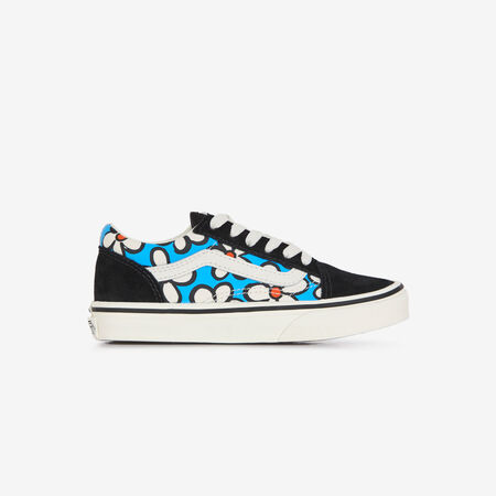 VANS OLD SKOOL FLOWERS NEGRO/AZUL INFANTIL