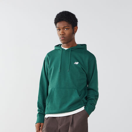 NEW BALANCE HOODIE SMALL LOGO VERDE/BLANCO HOMBRE