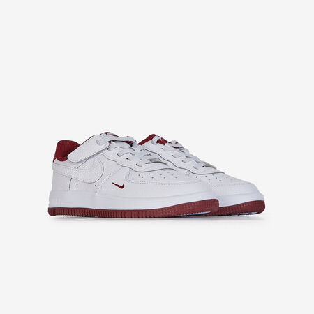 NIKE air force 1 AIR FORCE 1 LOW CF MINI SWOOSH BLANCO/ROJO INFANTIL