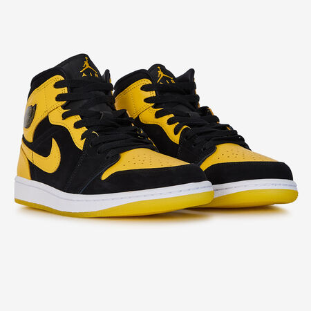 JORDAN AIR JORDAN 1 MID NEGRO/AMARILLO HOMBRE