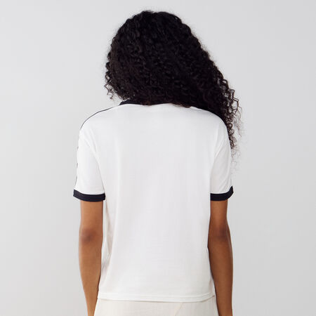 ADIDAS ORIGINALS TEE SHIRT LINEAR BLANCO/NEGRO MUJER