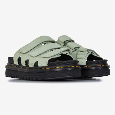 DR MARTENS RAINE SLIDE VERDE MUJER