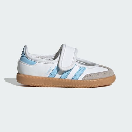 ADIDAS ORIGINALS samba SAMBA JANE BLANCO/AZUL BEBÉ