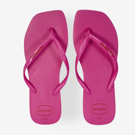 HAVAIANAS SLIM SQUARE LOGO POP UP ROSA MUJER