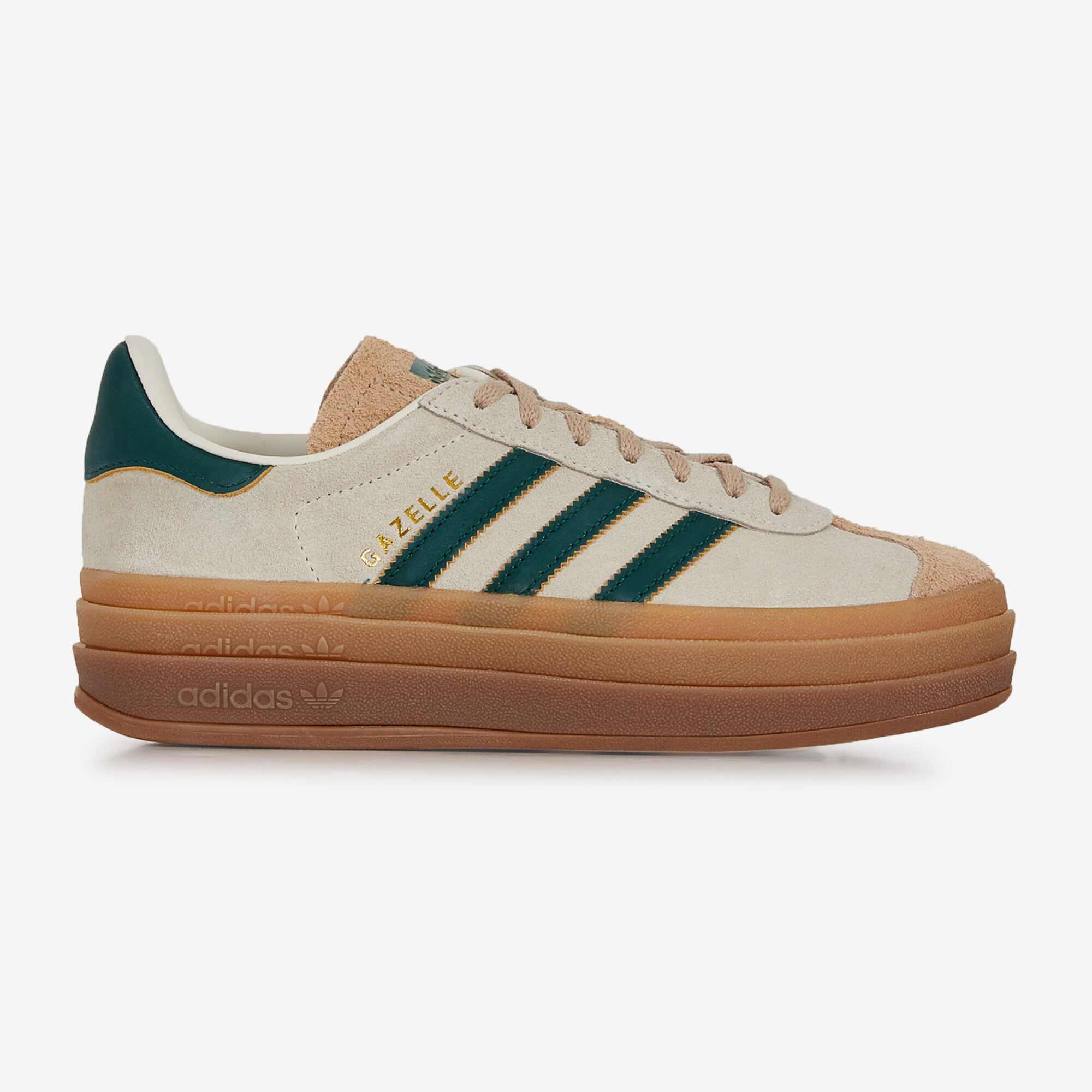 ADIDAS ORIGINALS GAZELLE BOLD BEIGE VERDE CORDONES MUJER Courir.es