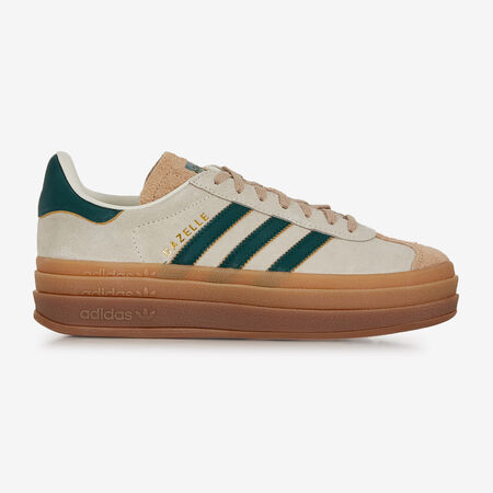 ADIDAS ORIGINALS gazelle GAZELLE BOLD BEIGE/VERDE MUJER