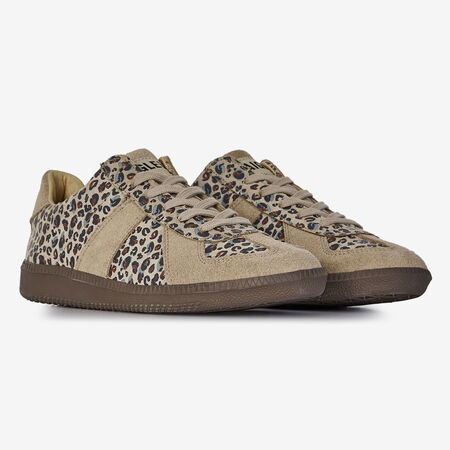 AIGLE EURO TRAINER LEOPARD MARRÓN/BEIGE MUJER