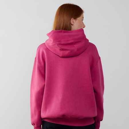 NIKE HOODIE PHOENIX LONG OVERSIZED ROSA/BEIGE MUJER