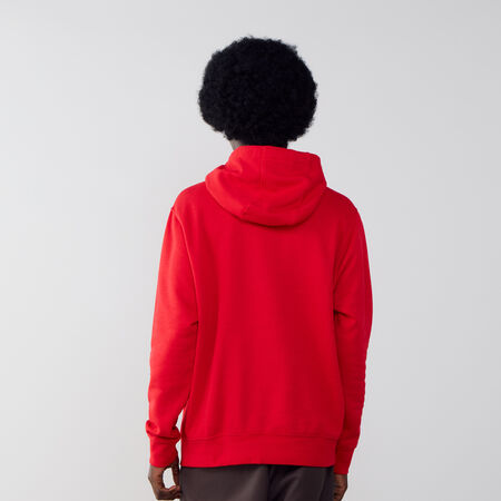 NIKE HOODIE CLUB SMALL LOGO ROJO HOMBRE