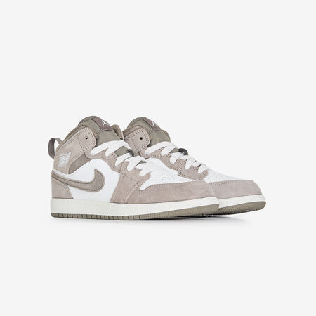 JORDAN air jordan 1 AIR JORDAN 1 MID MARR&Oacute;N/BLANCO INFANTIL