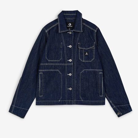 CONVERSE JACKET DENIM STITCHING AZUL/BLANCO MUJER