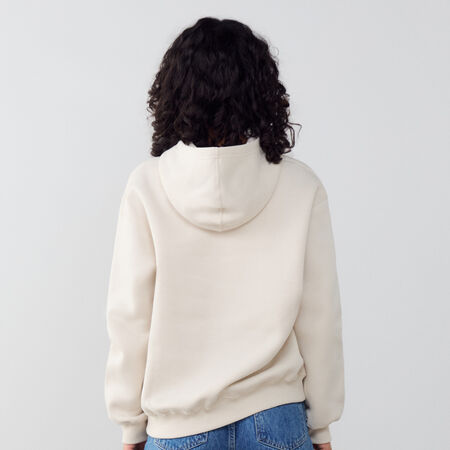 JORDAN HOODIE OVERSIZE BROOKLYN BEIGE/BLANCO MUJER
