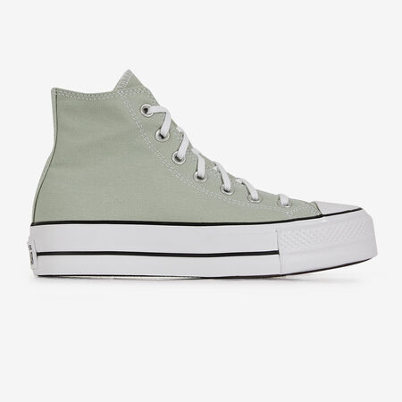 CONVERSE chuck taylor all star CHUCK TAYLOR ALL STAR LIFT HI VERDE MUJER