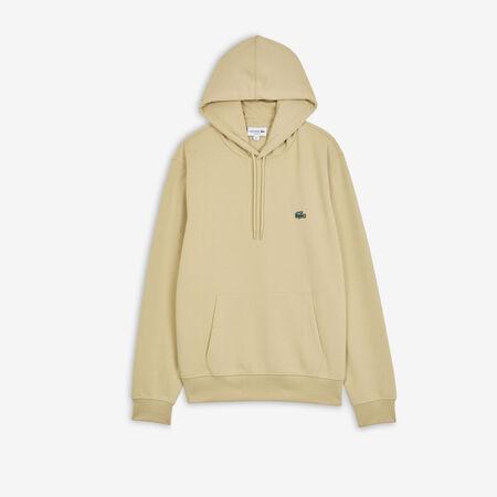 LACOSTE HOODIE CLASSIC LOGO SL BEIGE/VERDE HOMBRE