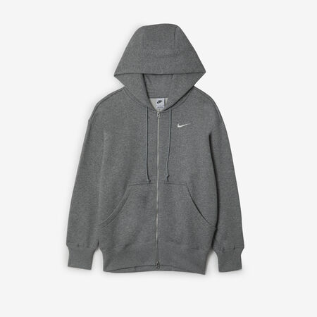 NIKE JACKET HOODIE FZ PHOENIX GRIS MUJER