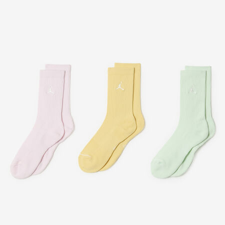 JORDAN CHAUSSETTES X3 CREW JUMPMAN ROSA/VERDE HOMBRE