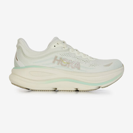 HOKA BONDI 9 BEIGE/VERDE MUJER