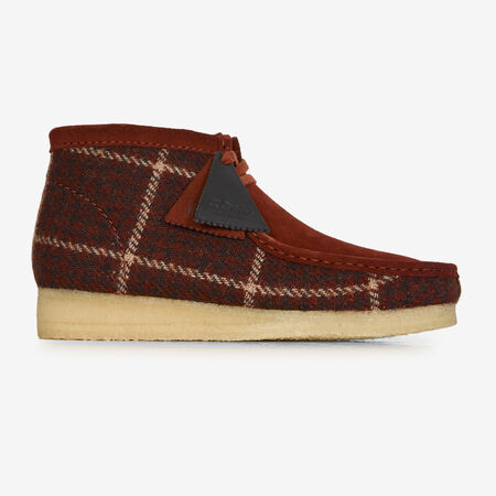 CLARKS WALLABEE BT HARRIS TWEED MARRÓN HOMBRE