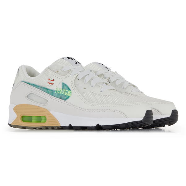 Chip apoyo aeropuerto NIKE AIR MAX 90 SE SWOOSH FIBER BEIGE/VERDE | Courir.es