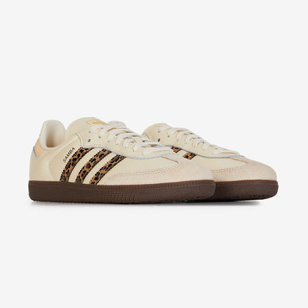 ADIDAS ORIGINALS samba SAMBA OG LEOPARD BEIGE/MARRÓN JUNIOR