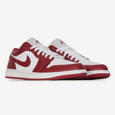 JORDAN AIR JORDAN 1 LOW BLANCO/ROJO HOMBRE