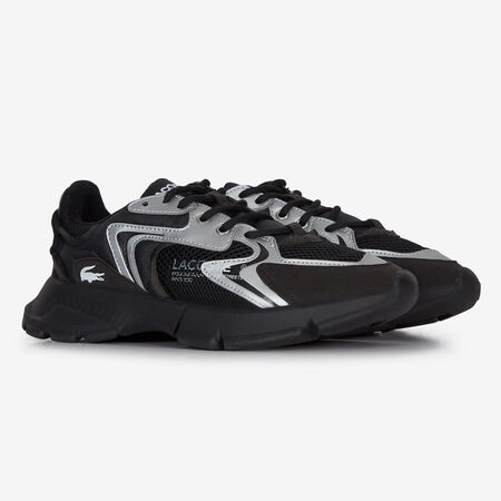 LACOSTE l00 L003 NEO NEGRO/PLATEADO JUNIOR