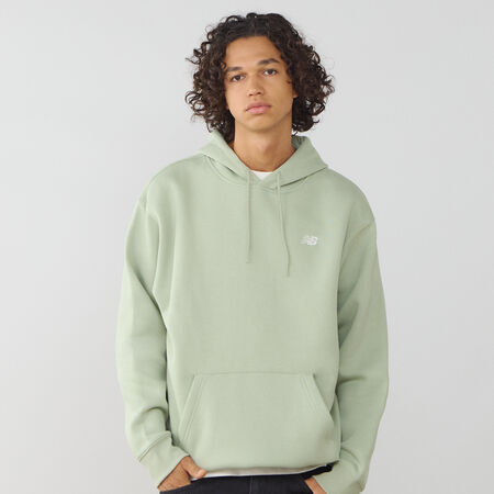 NEW BALANCE HOODIE SMALL LOGO VERDE/BLANCO HOMBRE