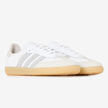 ADIDAS ORIGINALS samba SAMBA OG RHINESTONES BLANCO/PLATEADO MUJER